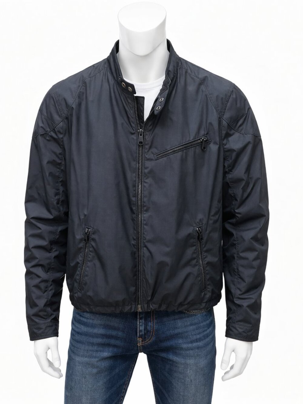 RALPH LAUREN | Black Lightweight Zip Jacket with Insulated Lining – Size XL